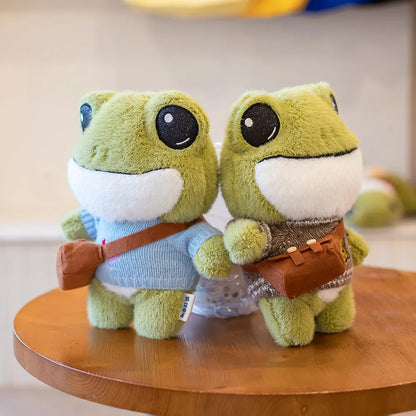 Swoakie: Adorable Frog Plush in Cozy Sweater Designs