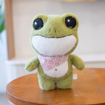 Swoakie: Adorable Frog Plush in Cozy Sweater Designs