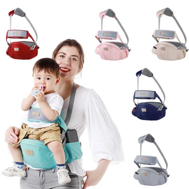 Aininomii: Ergonomic Baby Carrier with Waist Stool & Support