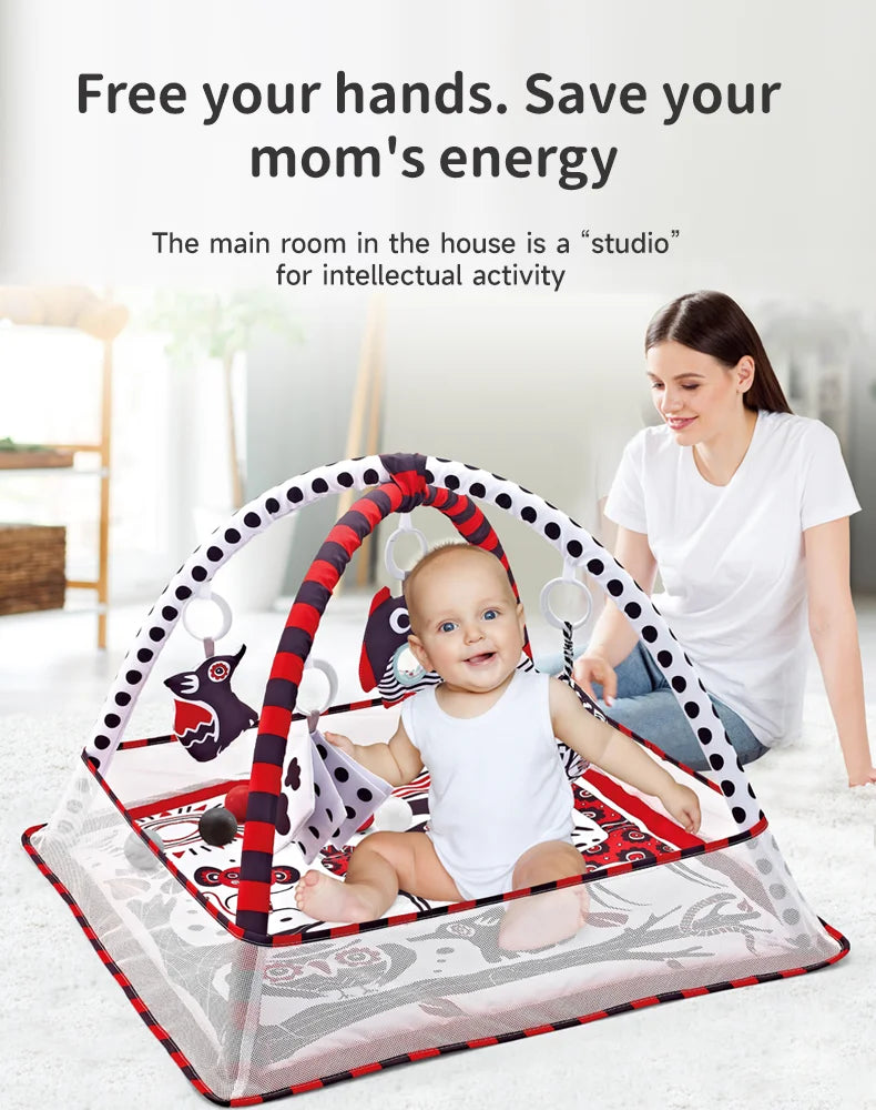 CogniKid: Square Playmat with Safety Net for Baby’s Growth and Development