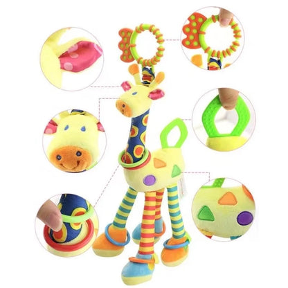 Girattle: Animal-Themed Hanging Sensory Toy for Baby Stimulation