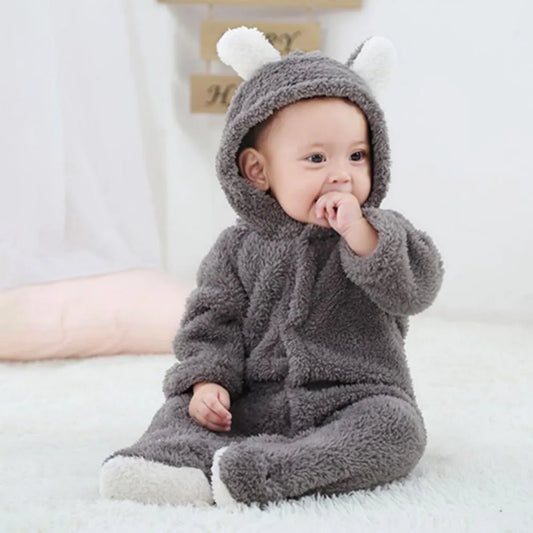 Onyx: Adorable, Cozy Rompers with Hooded Ear Detail