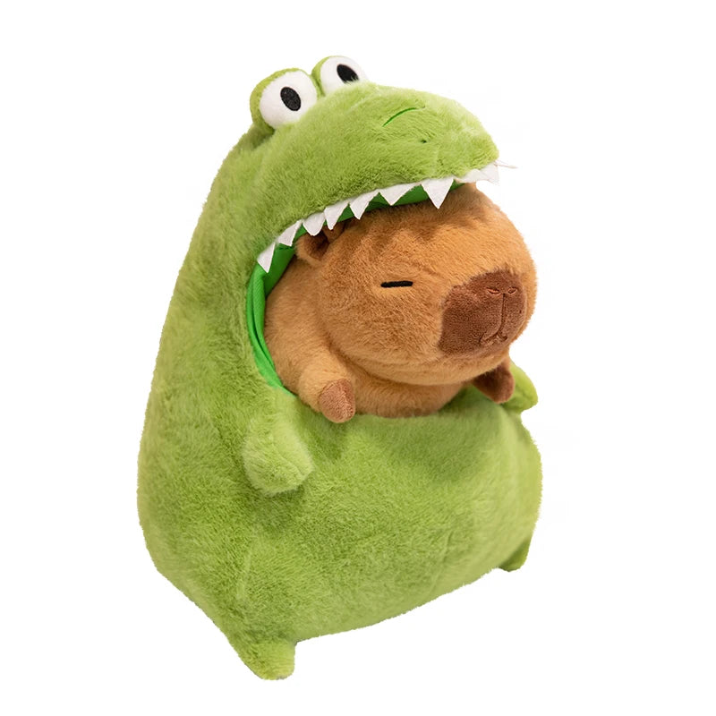 CappieFroakie: Adorable Capybara and Frog Plush Duo