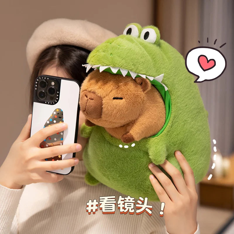 CappieFroakie: Adorable Capybara and Frog Plush Duo