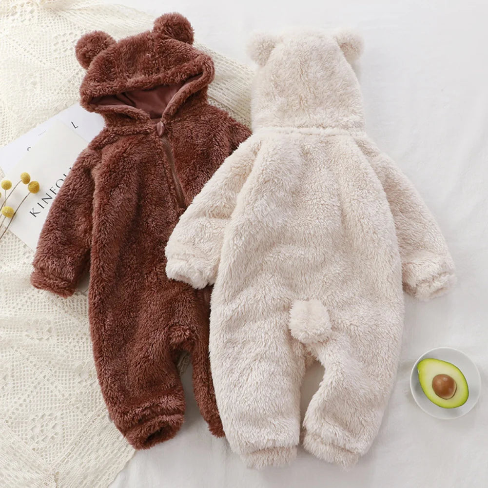 Bearry: Adorable, Cozy Rompers with Hooded Ear Detail