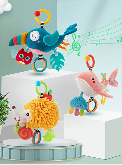 Hangoo: Animal-Themed Hanging Sensory Toy for Baby Stimulation