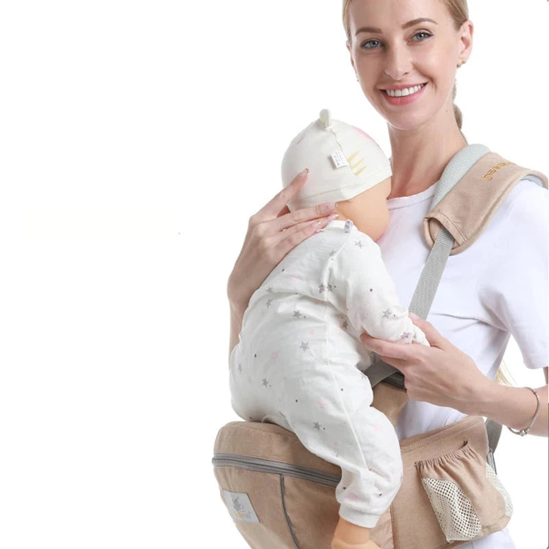 Gabezyy: Ergonomic Baby Carrier with Waist Stool & Support