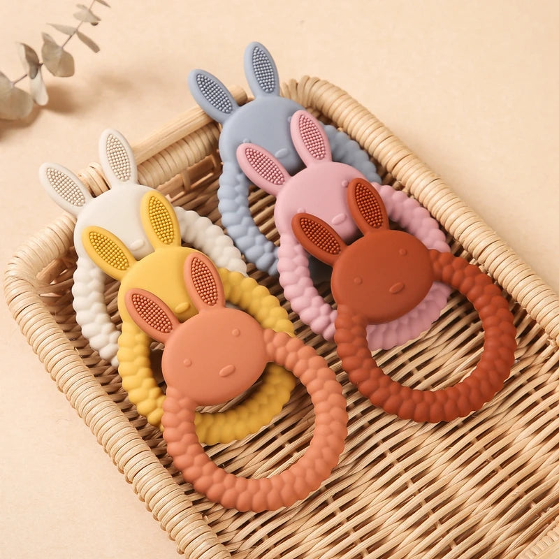 Bunny & Panda: Safe, Soothing, and Playful Teething Toy for Happy Babies