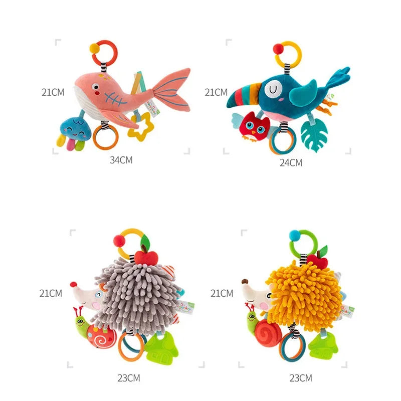 Hangoo: Animal-Themed Hanging Sensory Toy for Baby Stimulation