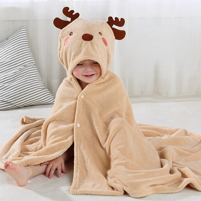 Bubbli: Snuggly Hooded Towel (Cloak) for Babies and Toddlers