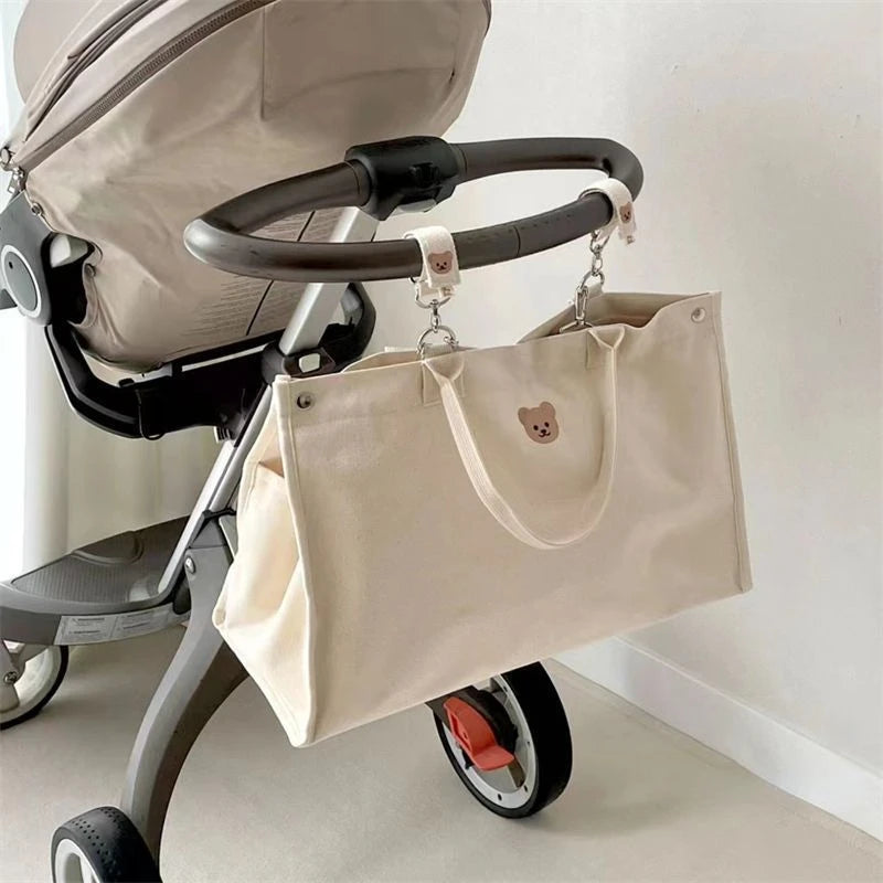 Canvie: Minimalist and Stylish Beige Diaper Bag