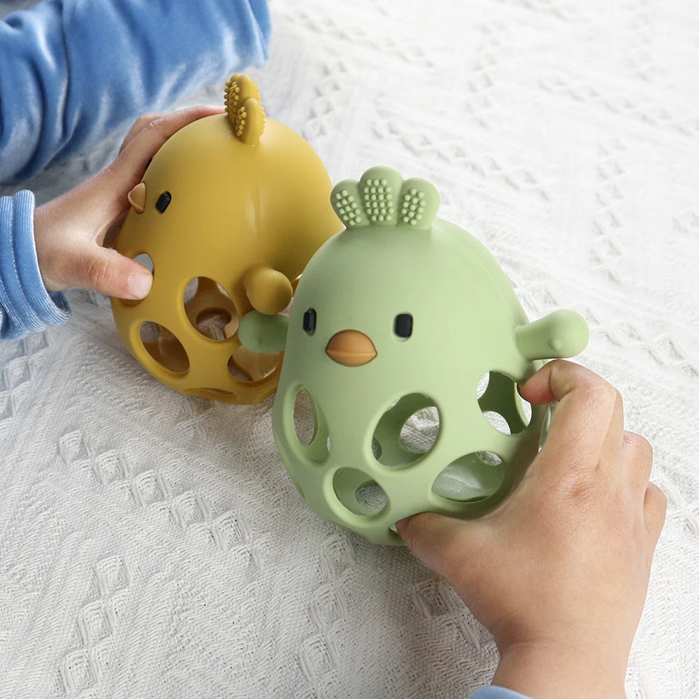 Chickly: Adorable Chicken-Shaped Teething Rattle for Soothing and Playful Fun