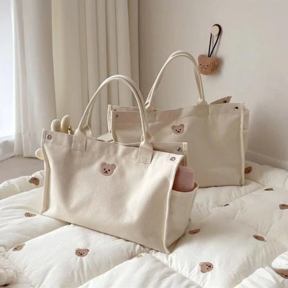 Canvie: Minimalist and Stylish Beige Diaper Bag