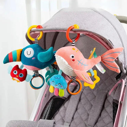 Hangoo: Animal-Themed Hanging Sensory Toy for Baby Stimulation