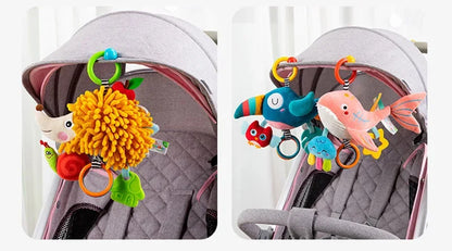 Hangoo: Animal-Themed Hanging Sensory Toy for Baby Stimulation