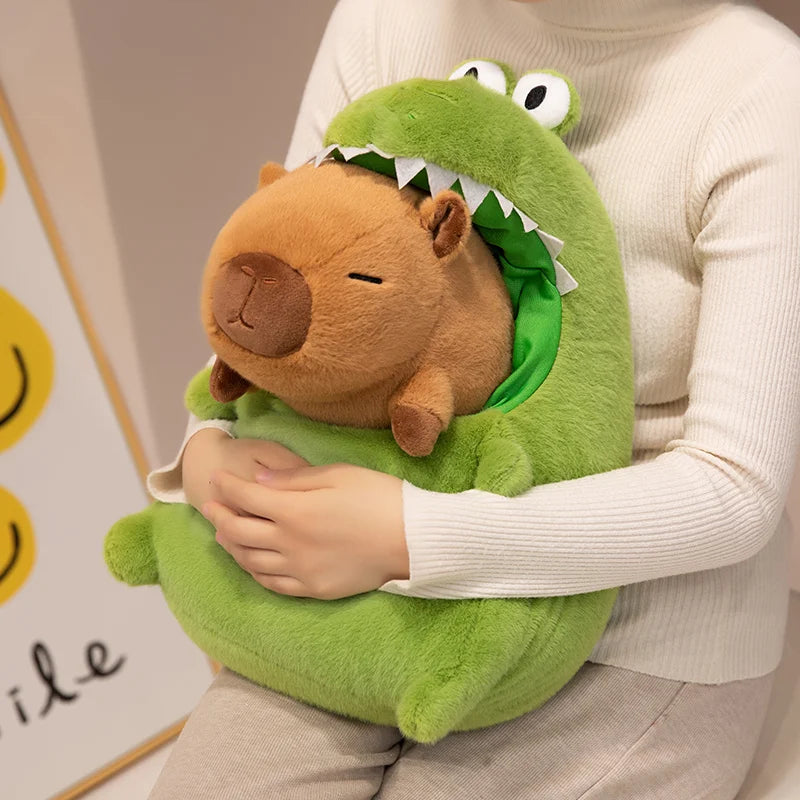 CappieFroakie: Adorable Capybara and Frog Plush Duo