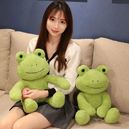 Boakie: Adorable Frog Plush in Cozy Sweater Designs