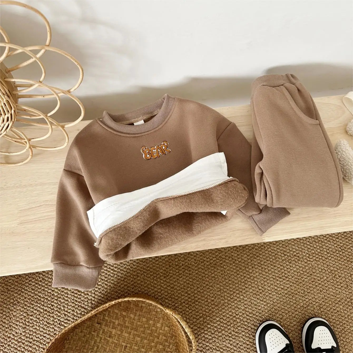 Beartial: Minimalist Winter Set with Bear Design for Comfort