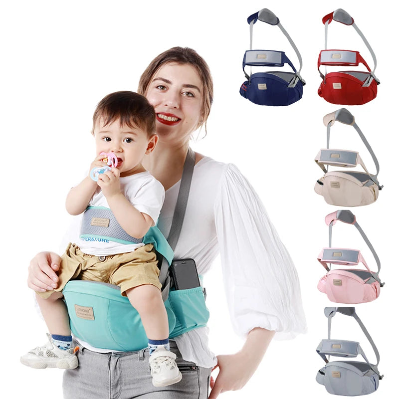 Aininomii: Ergonomic Baby Carrier with Waist Stool & Support