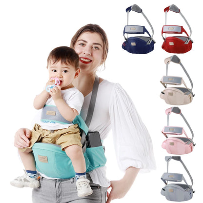 Aininomii: Ergonomic Baby Carrier with Waist Stool & Support