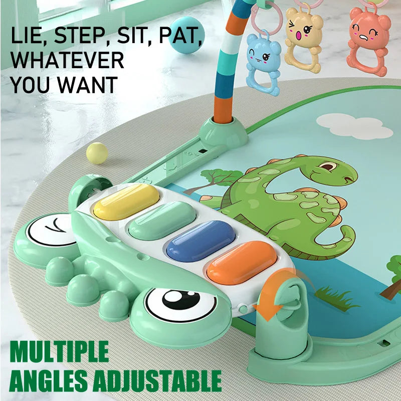 Zigglie: Luxury Dinosaur-Themed Playmat for Tummy Time and Baby Development