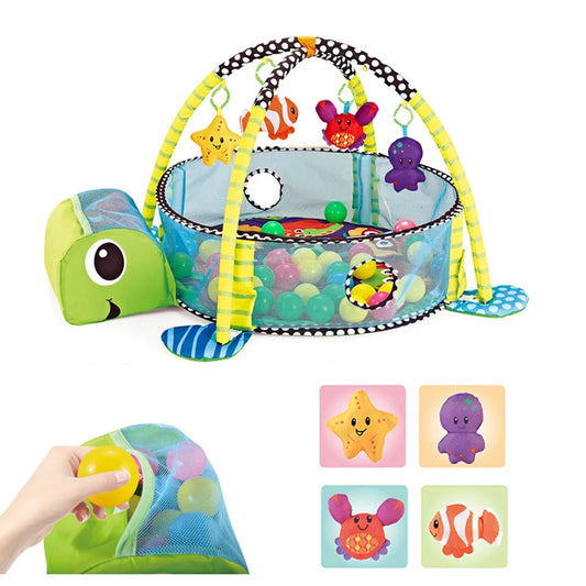 Nuzzle: Adorable Animal-Themed Multifunction Baby Playmat for Fun and Development