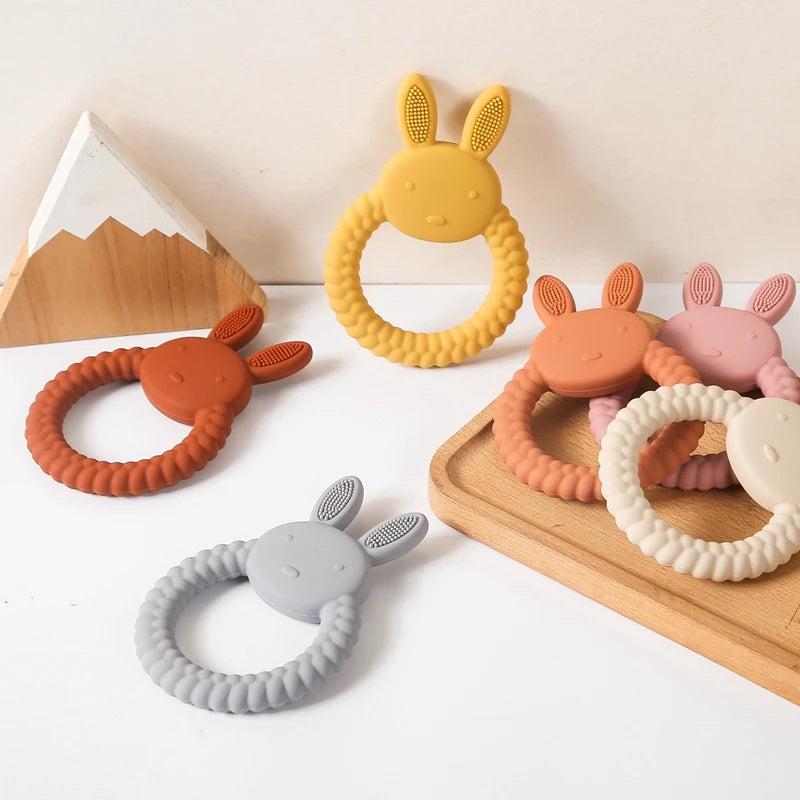 Bunny & Panda: Safe, Soothing, and Playful Teething Toy for Happy Babies