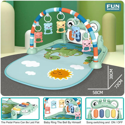 Zigglie: Luxury Dinosaur-Themed Playmat for Tummy Time and Baby Development