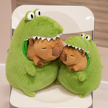 CappieFroakie: Adorable Capybara and Frog Plush Duo