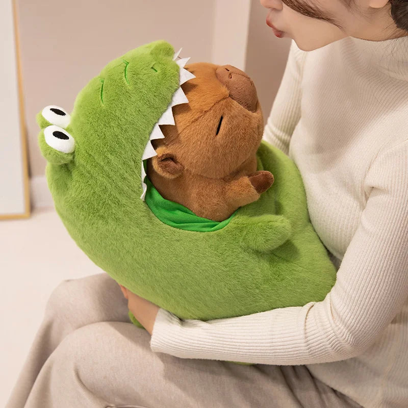 CappieFroakie: Adorable Capybara and Frog Plush Duo