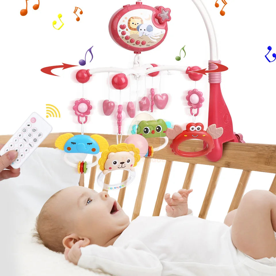 Bahkro: Rotating Sensory Hang Toy with Night Projector for Babies