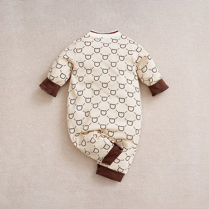 Monosy: Elegant Baby Romper with Chic Monogram Design