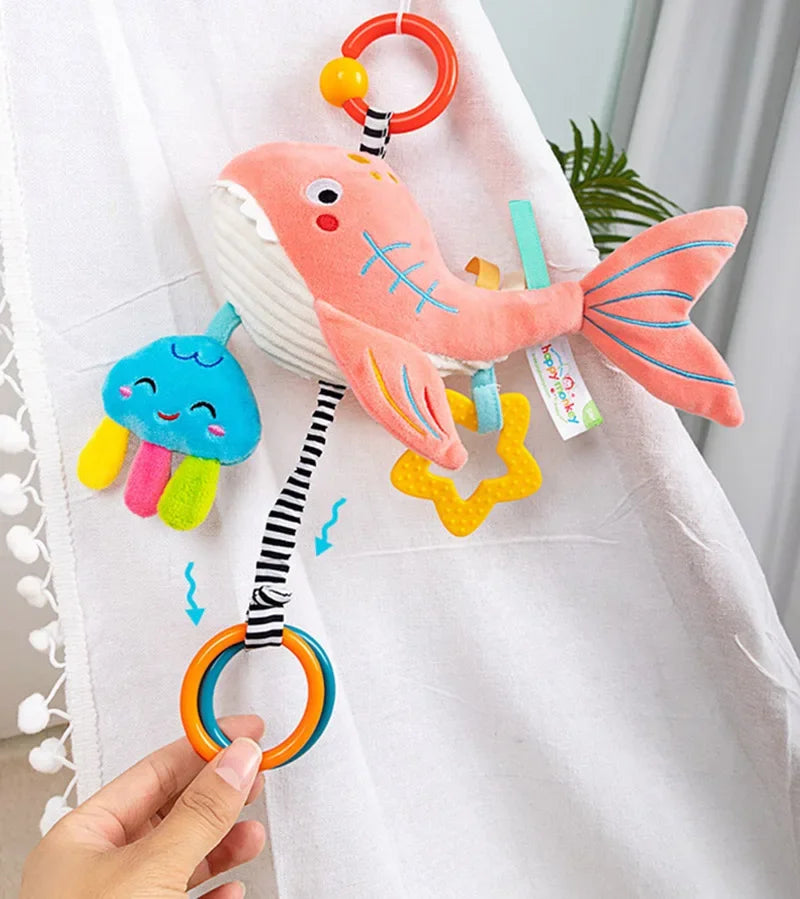 Hangoo: Animal-Themed Hanging Sensory Toy for Baby Stimulation