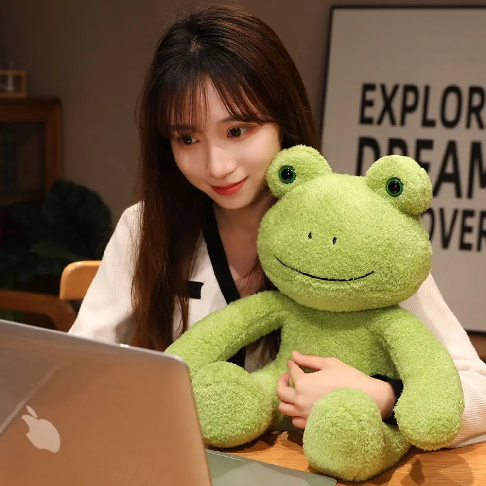 Boakie: Adorable Frog Plush in Cozy Sweater Designs