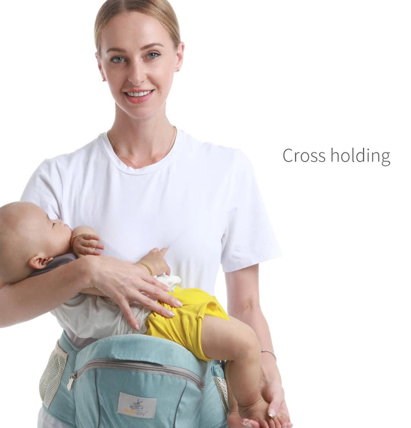 Gabezyy: Ergonomic Baby Carrier with Waist Stool & Support