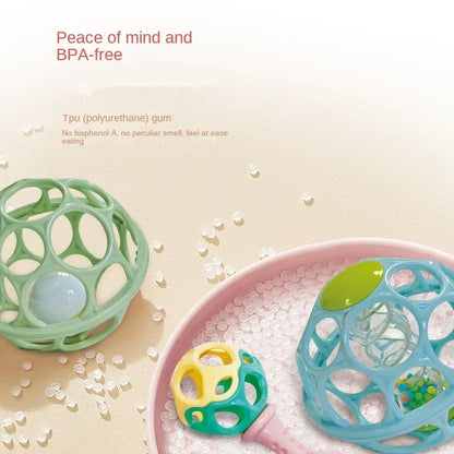 Baltod : Colorful Rattle Ball for Soothing Teething Relief and Fun Playtime