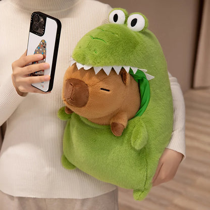 CappieFroakie: Adorable Capybara and Frog Plush Duo