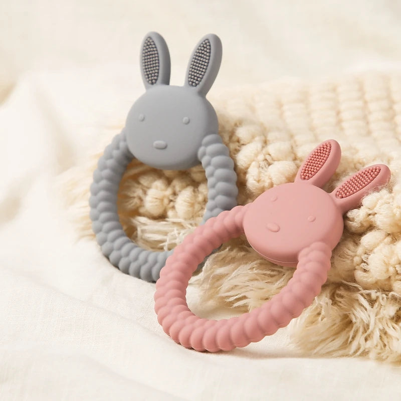 Bunny & Panda: Safe, Soothing, and Playful Teething Toy for Happy Babies