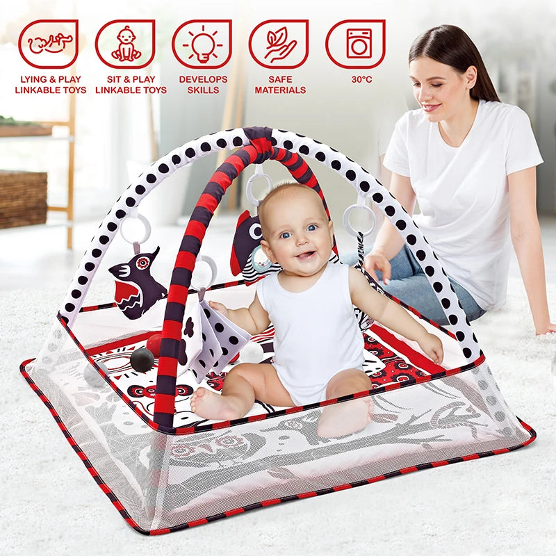 CogniKid: Square Playmat with Safety Net for Baby’s Growth and Development