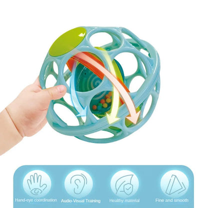 Baltod : Colorful Rattle Ball for Soothing Teething Relief and Fun Playtime