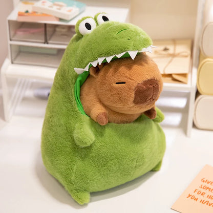 CappieFroakie: Adorable Capybara and Frog Plush Duo