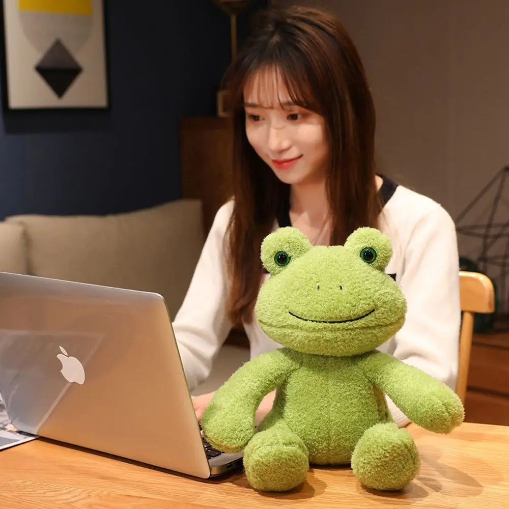 Boakie: Adorable Frog Plush in Cozy Sweater Designs