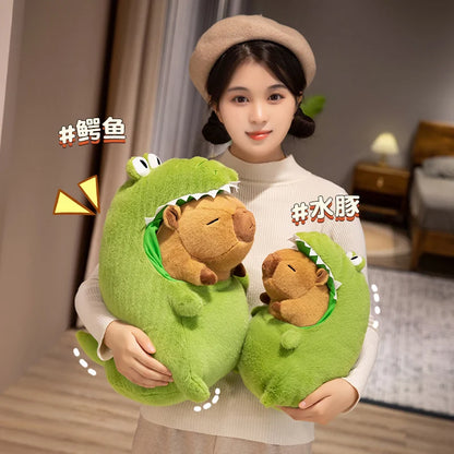 CappieFroakie: Adorable Capybara and Frog Plush Duo