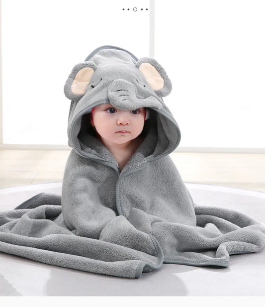 Hugglee: Premium Hooded Baby Towel for Everyday Use