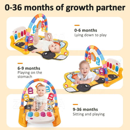 Crawlio : Luxurious Baby Playmat for Tummy Time, Sitting, and Skill Development