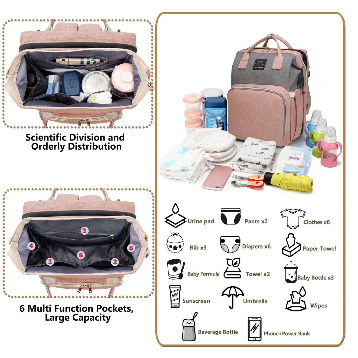 LiloBag: Multi-Function Diaper Bag and Baby Crib