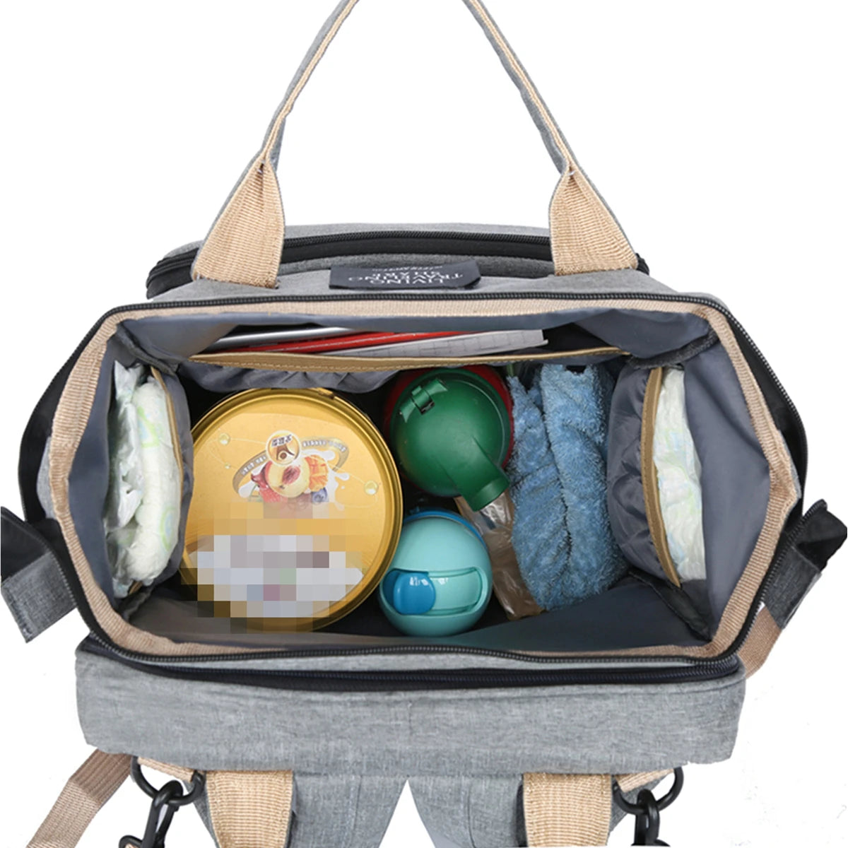 Parenzo: Multi-Function Diaper Bag and Baby Crib