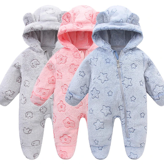 Starry: Warm, Colorful Winter Rompers for Cozy Babies