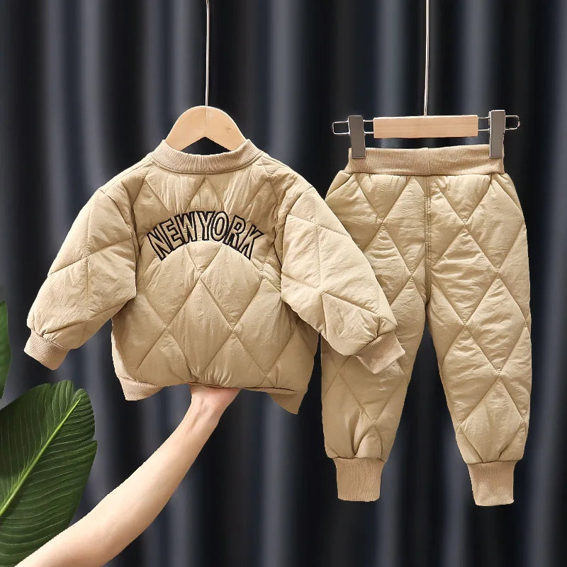 Fugloo: Quilted Winter set with Letter Embroidery