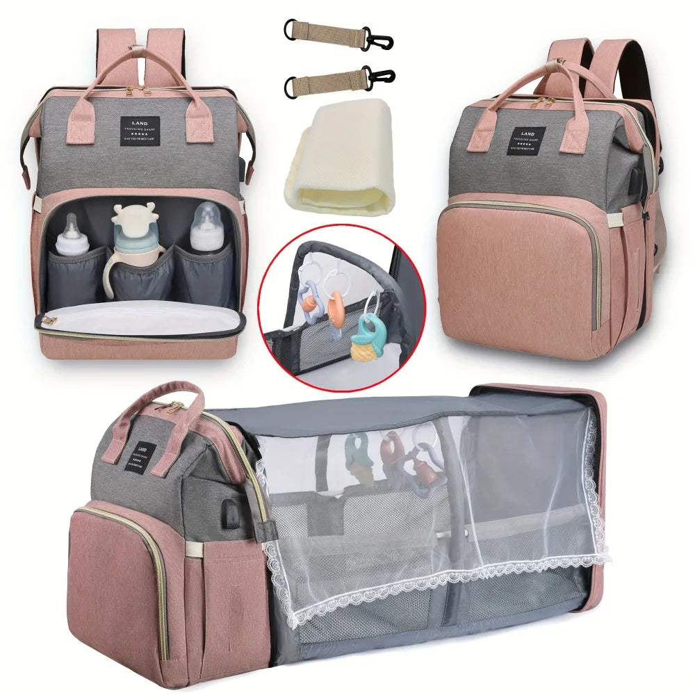 LiloBag: Multi-Function Diaper Bag and Baby Crib